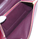 LOEWE Anagram Gate Pochette Shoulder Bag Leather Wine Red Gold Auth bs37417A-11