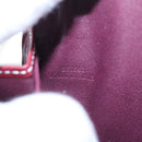 LOEWE Anagram Gate Pochette Shoulder Bag Leather Wine Red Gold Auth bs37417A-12