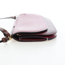 LOEWE Anagram Gate Pochette Shoulder Bag Leather Wine Red Gold Auth bs37417A-3