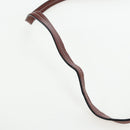 LOEWE Anagram Gate Pochette Shoulder Bag Leather Wine Red Gold Auth bs37417A-7