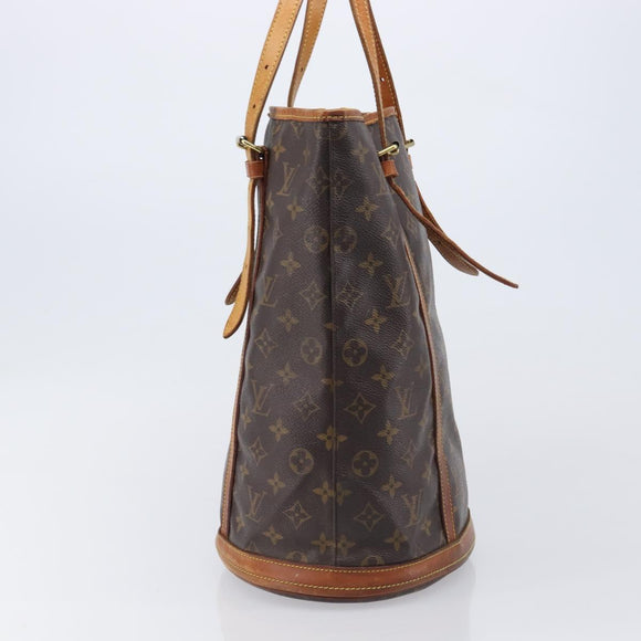 LOUIS VUITTON Monogram Bucket GM Shoulder Bag M42236 LV Auth bs37420