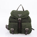 PRADA Backpack Nylon 3 Set Khaki Auth bs37426-15