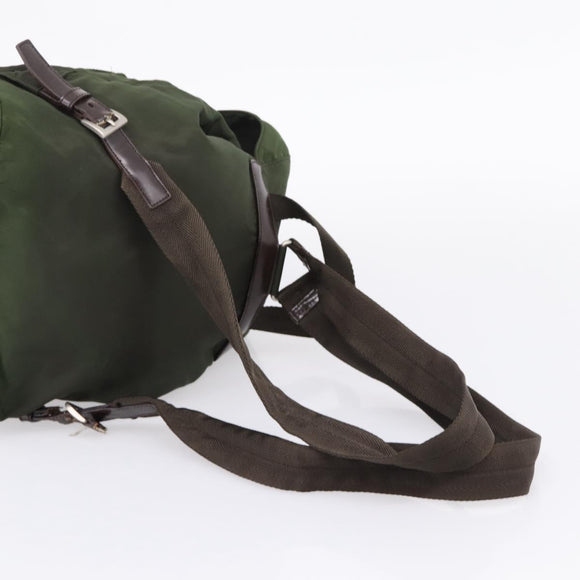 PRADA Backpack Nylon 3 Set Khaki Auth bs37426