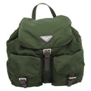 PRADA Backpack Nylon 3 Set Khaki Auth bs37426-2