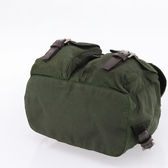 PRADA Backpack Nylon 3 Set Khaki Auth bs37426