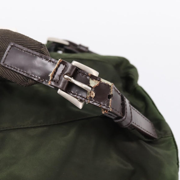 PRADA Backpack Nylon 3 Set Khaki Auth bs37426