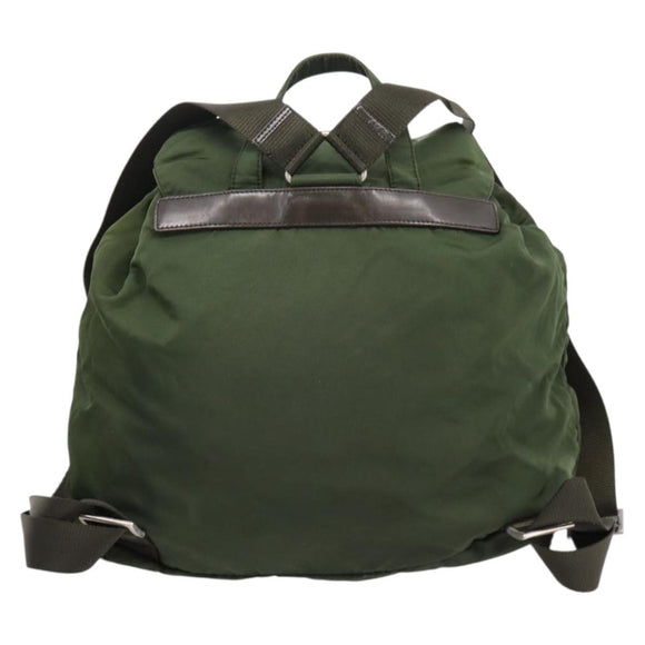 PRADA Backpack Nylon 3 Set Khaki Auth bs37426