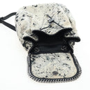 Stella MacCartney Backpack Canvas Beige Silver Auth bs37427-23