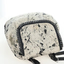 Stella MacCartney Backpack Canvas Beige Silver Auth bs37427-7