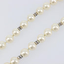 CHANEL Pearl Bracelet metal Gold CC Auth bs37428-6