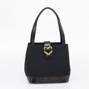Saint Laurent Hand Bag Leather Nylon 2 Set Black Auth bs37434-10