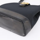 Saint Laurent Hand Bag Leather Nylon 2 Set Black Auth bs37434-15