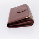 CARTIER Must Line Shoulder Bag Leather 4 Set Bordeaux Auth bs37437-16