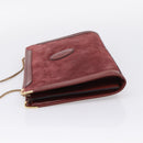 CARTIER Must Line Shoulder Bag Leather 4 Set Bordeaux Auth bs37437-23