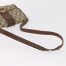 GUCCI GG Supreme Sherry Line Bag PVC Leather 3 Set Beige Yellow Auth bs37438-19