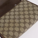 GUCCI GG Supreme Sherry Line Bag PVC Leather 3 Set Beige Yellow Auth bs37438-25