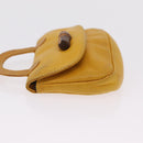 GUCCI GG Supreme Sherry Line Bag PVC Leather 3 Set Beige Yellow Auth bs37438-31