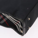 BURBERRY Hand Bag Leather Nylon 3 Set Black Brown Auth bs37439-22