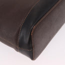 BURBERRY Hand Bag Leather Nylon 3 Set Black Brown Auth bs37439-39