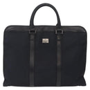 BURBERRY Hand Bag Leather Nylon 3 Set Black Brown Auth bs37439-6
