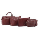 CARTIER Must Line Shoulder Bag Leather 4 Set Bordeaux Auth bs37441-1