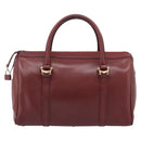 CARTIER Must Line Shoulder Bag Leather 4 Set Bordeaux Auth bs37441-2