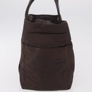 HERMES Hand Bag Cotton Nylon 3 Set Brown Gray Auth bs37446-13