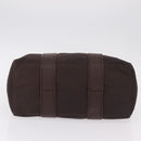 HERMES Hand Bag Cotton Nylon 3 Set Brown Gray Auth bs37446-16