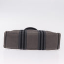 HERMES Hand Bag Cotton Nylon 3 Set Brown Gray Auth bs37446-24