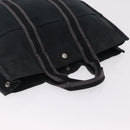 HERMES Hand Bag Cotton Nylon 3 Set Brown Gray Auth bs37446-5