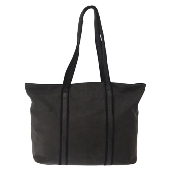 PRADA Hand Bag Nylon Leather 5 Set Black Beige Auth bs37447