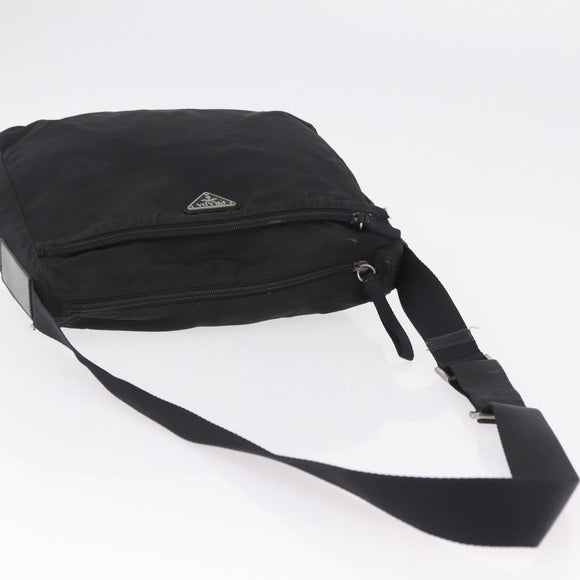 PRADA Hand Bag Nylon Leather 5 Set Black Beige Auth bs37447
