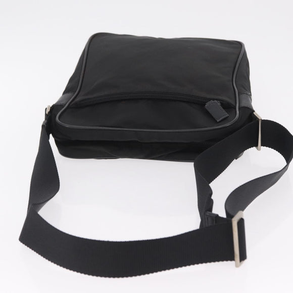 PRADA Hand Bag Nylon Leather 5 Set Black Beige Auth bs37447