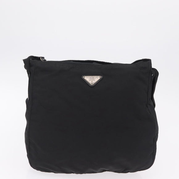 PRADA Hand Bag Nylon Leather 5 Set Black Beige Auth bs37447