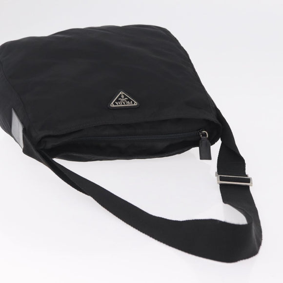 PRADA Hand Bag Nylon Leather 5 Set Black Beige Auth bs37447