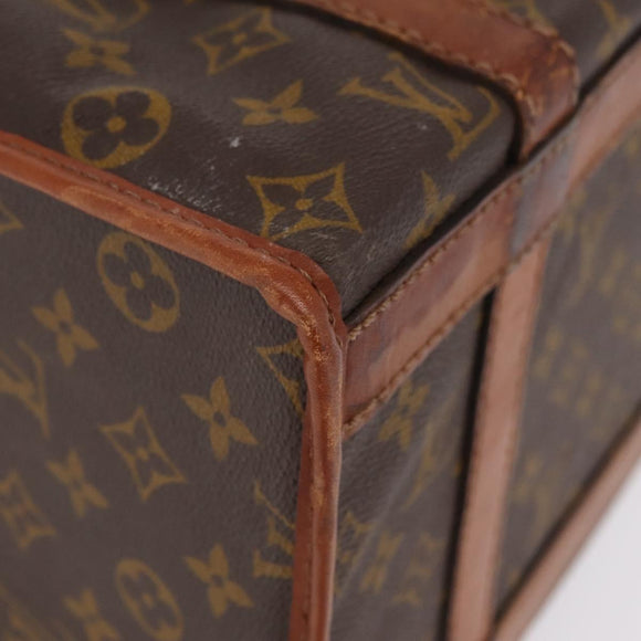 LOUIS VUITTON Monogram Sac Chasseur 35 Pet Carry M41924 LV Auth bs37448