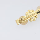 CHANEL Brooch metal Gold Tone CC Auth bs37449-6