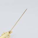 CHANEL Brooch metal Gold Tone CC Auth bs37449-9