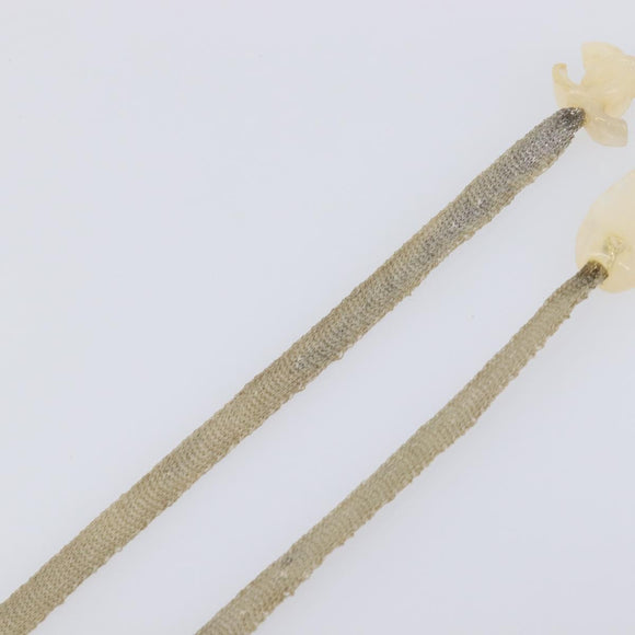 CHANEL Camelia Choker Necklace plastic Clear CC Auth bs37450