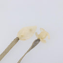 CHANEL Camelia Choker Necklace plastic Clear CC Auth bs37450-8