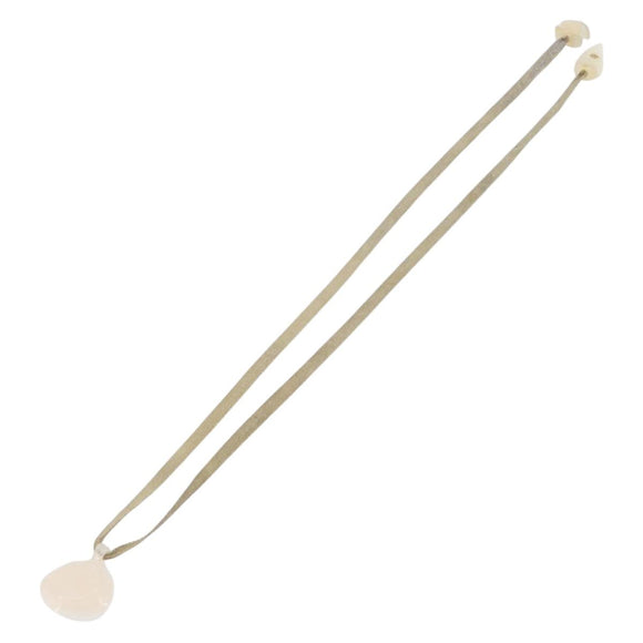 CHANEL Camelia Choker Necklace plastic Clear CC Auth bs37450