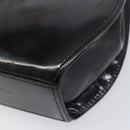 Cartier PANTHERE Hand Bag Patent Leather Black Gold Auth bs37451-17