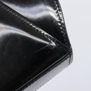 Cartier PANTHERE Hand Bag Patent Leather Black Gold Auth bs37451-9
