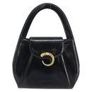 Cartier PANTHERE Hand Bag Patent Leather Black Gold Auth bs37451-13