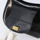 Cartier PANTHERE Hand Bag Patent Leather Black Gold Auth bs37451-22