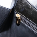 Cartier PANTHERE Hand Bag Patent Leather Black Gold Auth bs37451-26