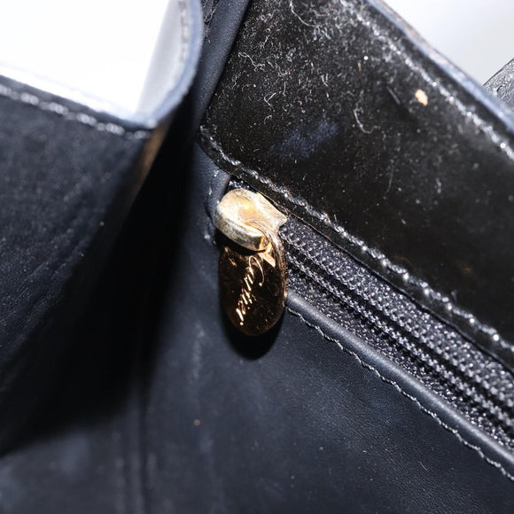 Cartier PANTHERE Hand Bag Patent Leather Black Gold Auth bs37451