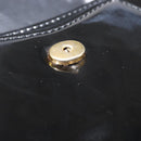 Cartier PANTHERE Hand Bag Patent Leather Black Gold Auth bs37451-12