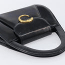 Cartier PANTHERE Hand Bag Patent Leather Black Gold Auth bs37451-6