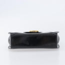 Cartier PANTHERE Hand Bag Patent Leather Black Gold Auth bs37451-5